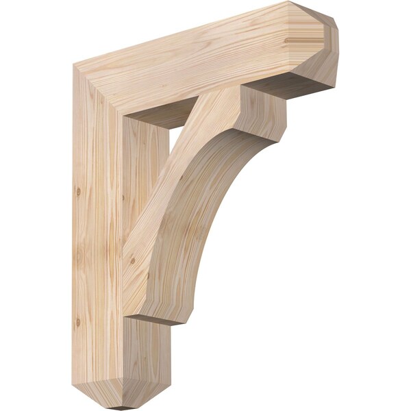 Ekena Millwork Legacy Craftsman Smooth Bracket, Douglas Fir, 5 1/2"W x 24"D x 28"H BKT06X24X28LEC04SDF - main
